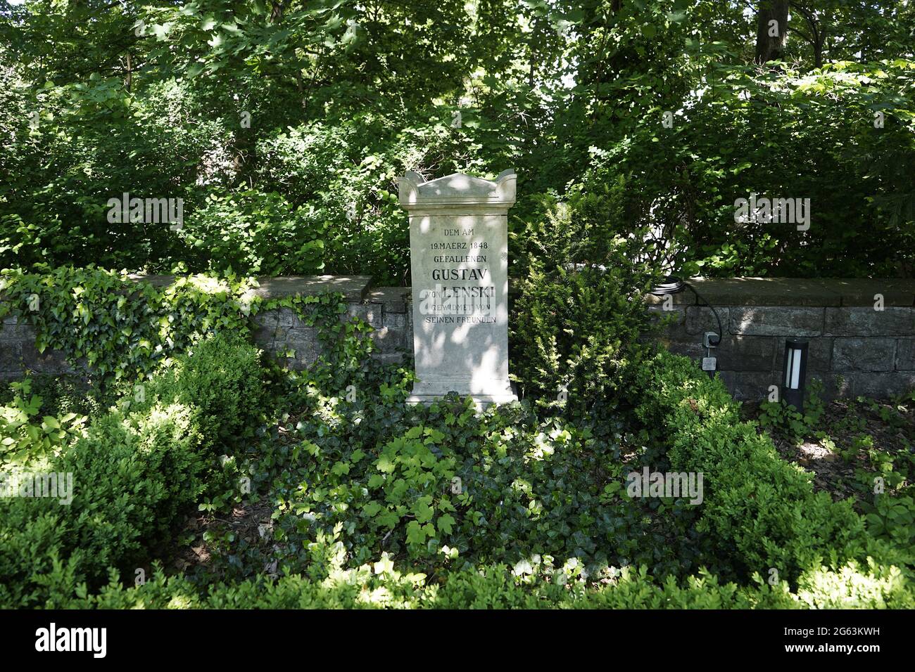 Friedhof der Märzgefallenen (Cimitero della marcia caduta) Foto Stock