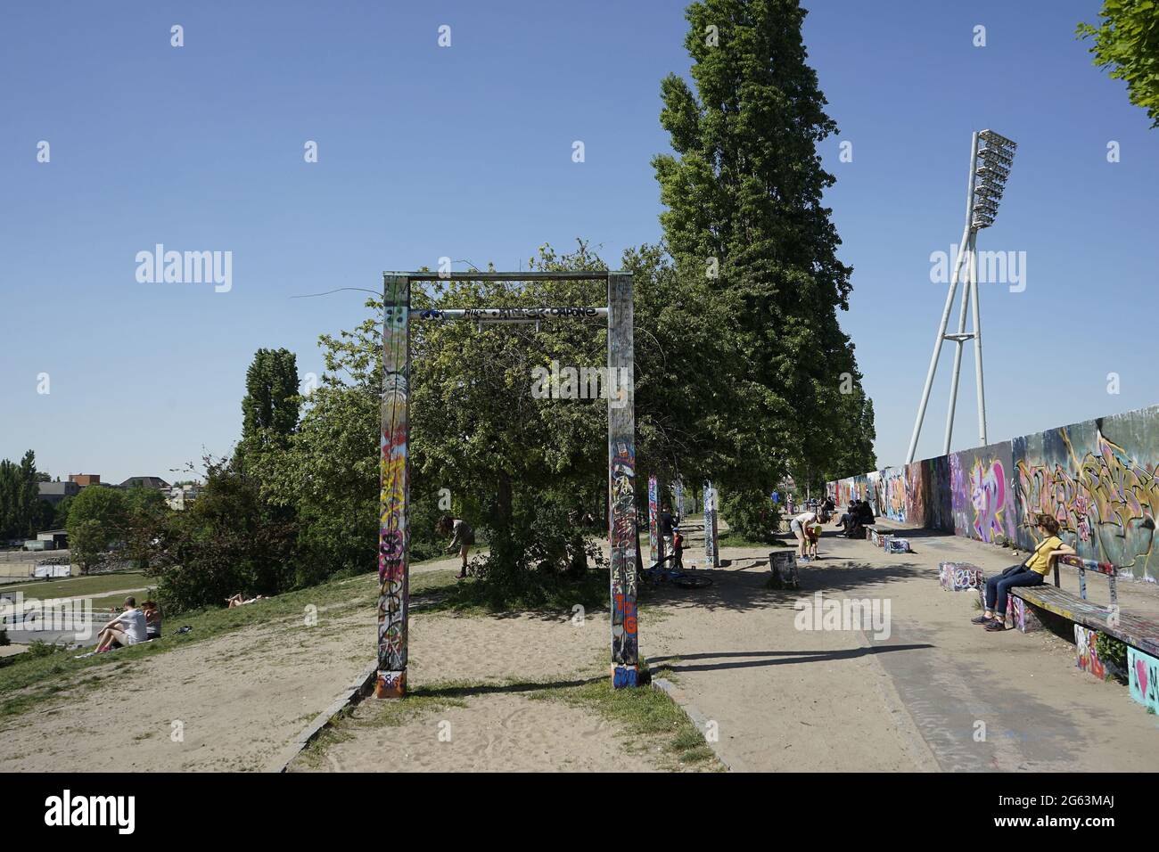 Friedrich-Ludwig-Jahn-Sportpark (parco sportivo Friedrich Ludwig Jahn) Foto Stock