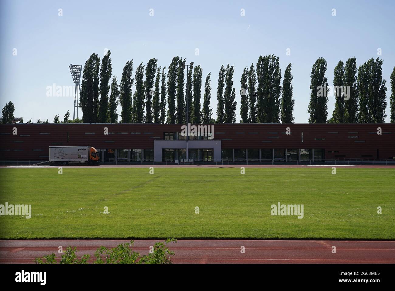 Friedrich-Ludwig-Jahn-Sportpark (parco sportivo Friedrich Ludwig Jahn) Foto Stock