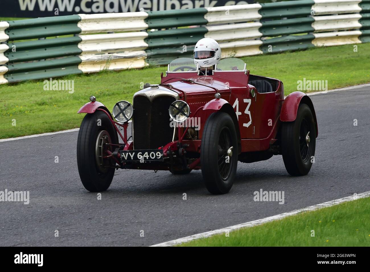 Rupert Mann, Riley Special, Melville Trophy Race for VSCC Specials, VSCC, Vintage Motorsport Festival, Shuttleworth Nuffield e Len Thompson Trophies Foto Stock
