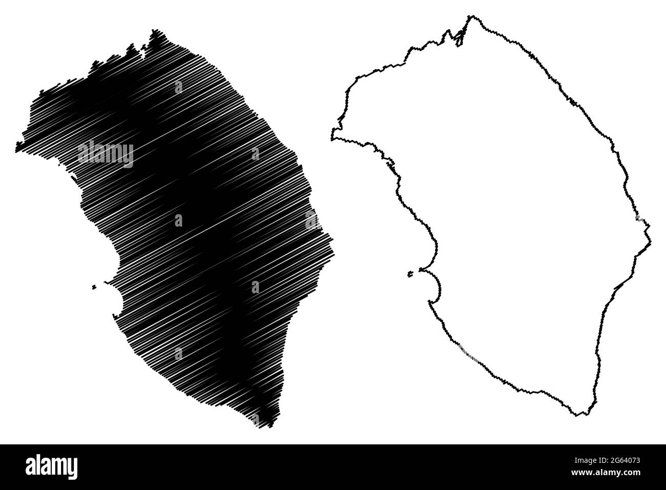 Provincia di Lecce (Italia, Repubblica Italiana, Regione Puglia) mappa illustrazione vettoriale, schizzo della mappa della provincia di Lecce Illustrazione Vettoriale