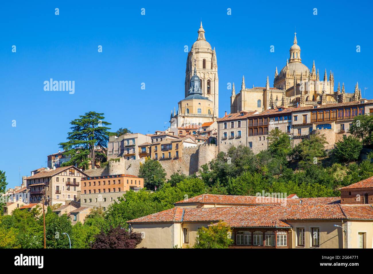 La città vecchia di Segovia in Spagna Foto Stock