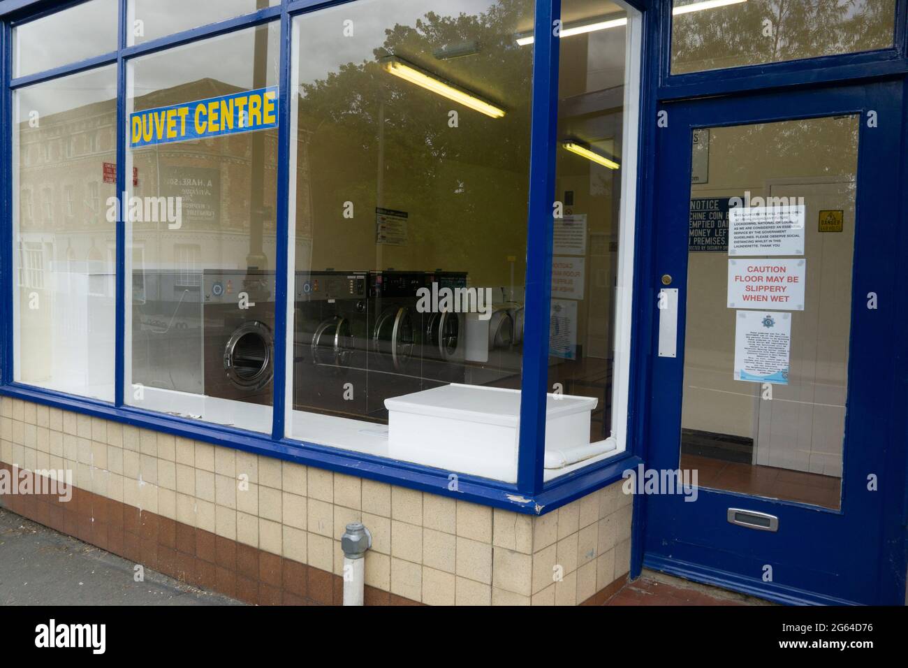 Lavanderia e piumone Foto Stock