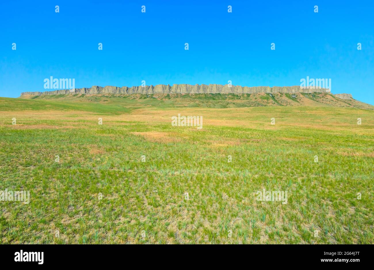 piazza butte sopra la prateria vicino cascade, montana Foto Stock