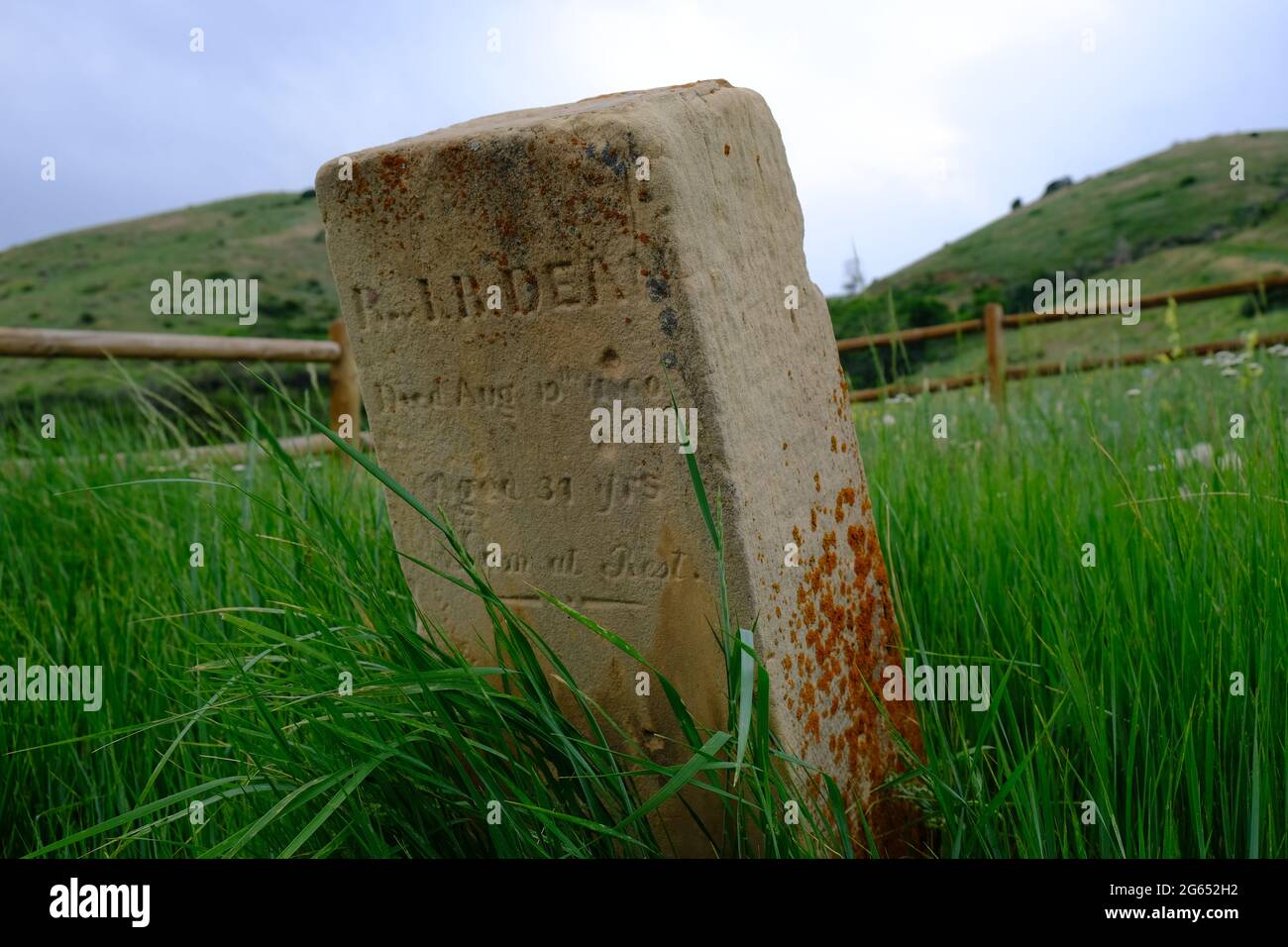 P.I.R., Dean 1860, Gravestone al Cimitero del Monte Vernon Foto Stock