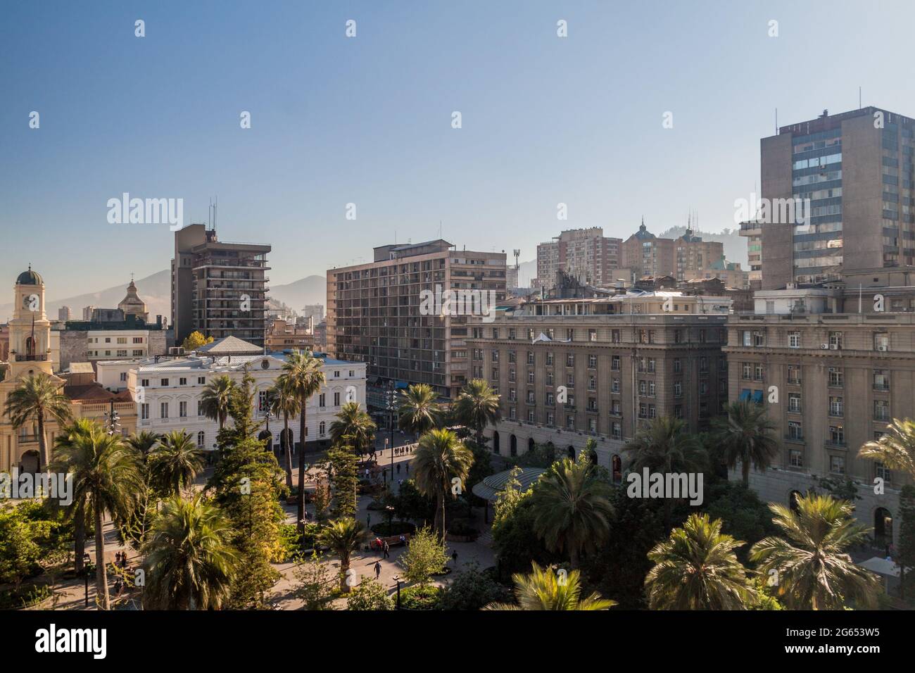 Plaza de las Armas in Santiago del Cile Foto Stock