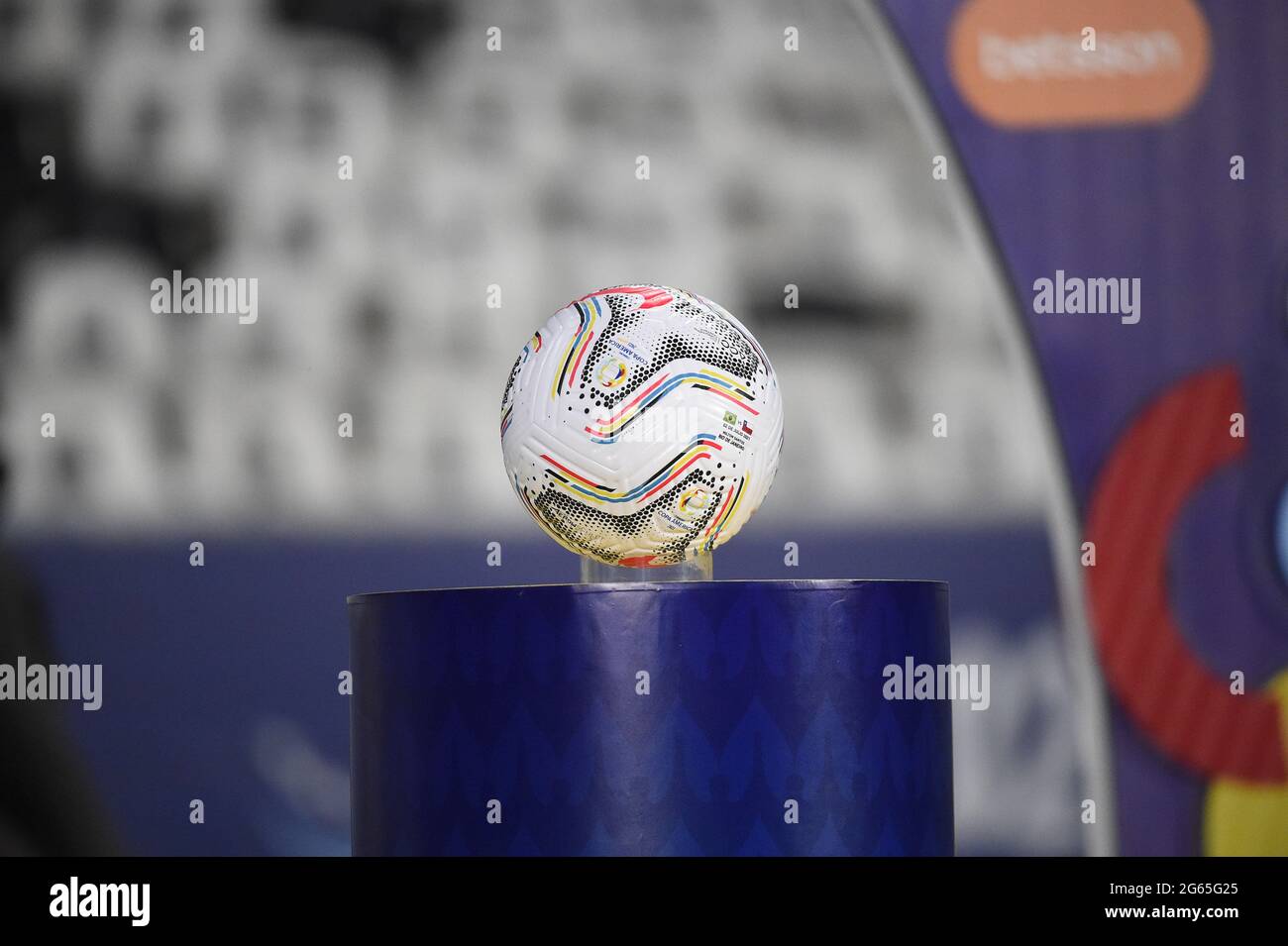 Brasile / Cile, Copa America, Quater Final, Football Match, Estadio Nilton Santos, Rio de Janeiro, Brasile - 02 Jul 2021 Foto Stock