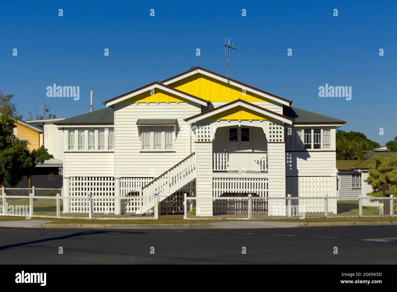 Casa in stile Queenslander a Burrum Heads Fraser Coast Queensland Australia Foto Stock