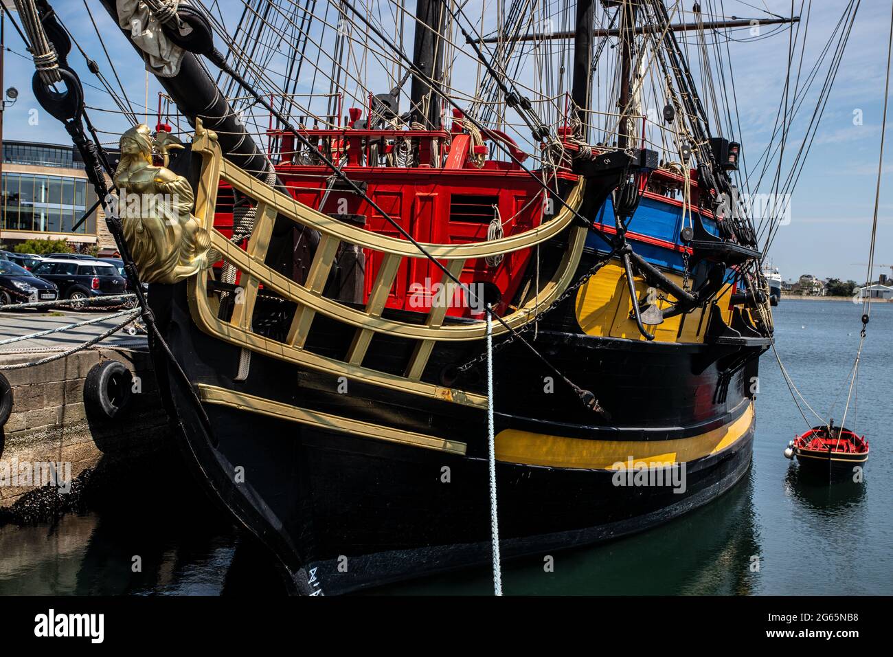 etoile du roy, nave storica a St.Malo Foto Stock