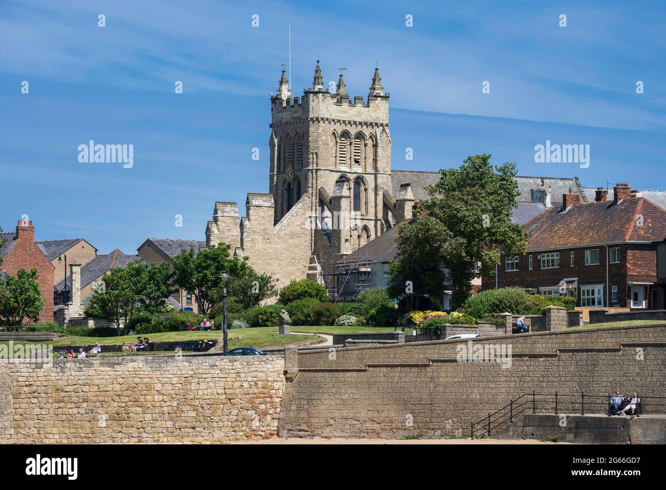 St Hilda's Church in Hartlepool una città sulla costa della contea di Durham nel nord dell'Inghilterra Foto Stock