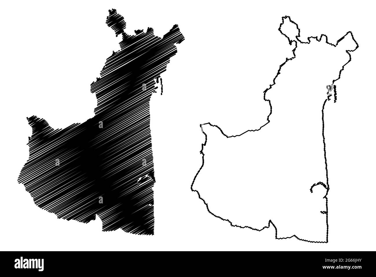 Città Metropolitana di Catania (Italia, Repubblica Italiana, Regione Sicilia) mappa illustrazione vettoriale, schizzo della mappa Catania Illustrazione Vettoriale