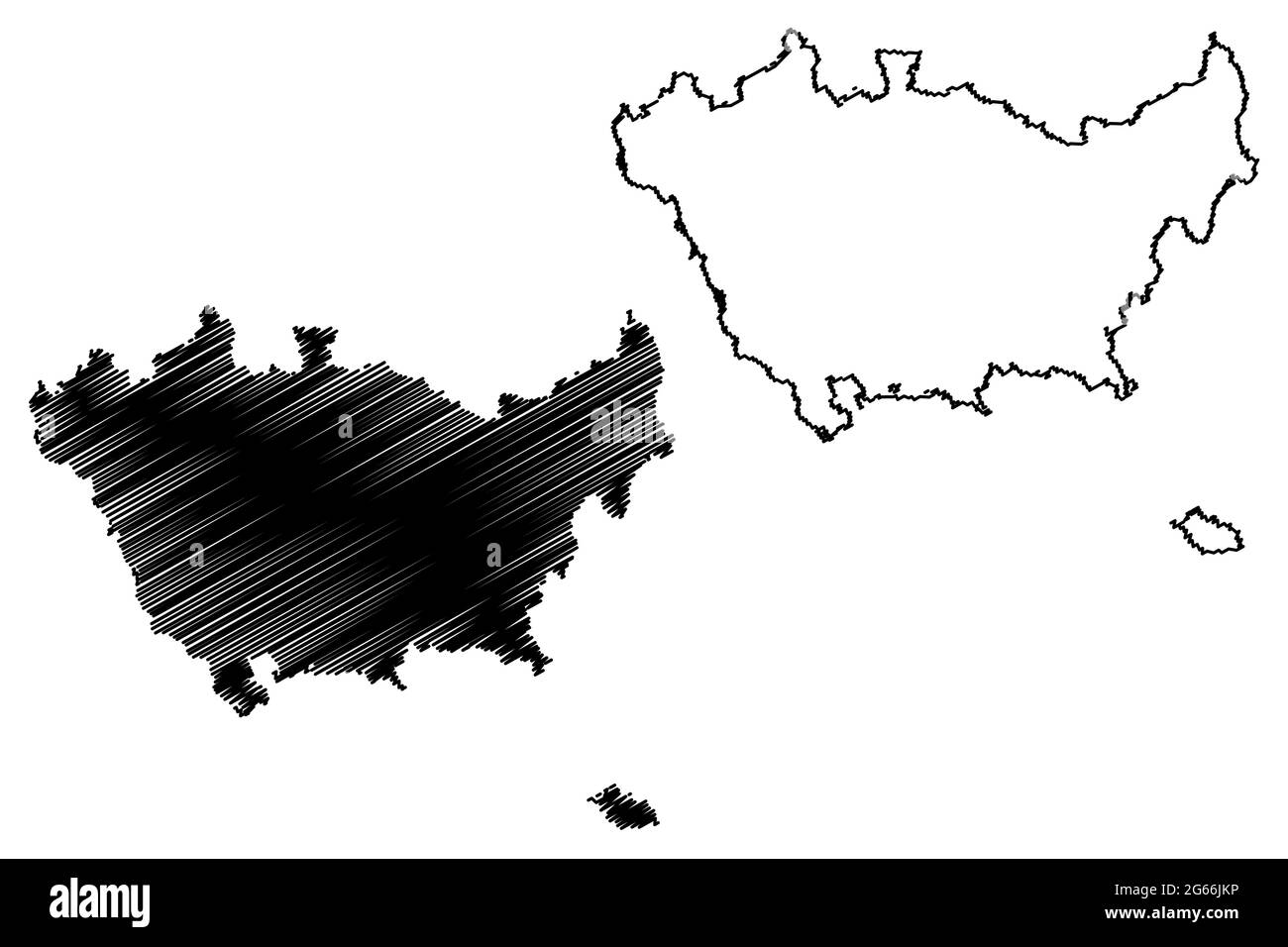 Città Metropolitana di Milano (Milano, Italia, Repubblica Italiana, Regione Lombardia) mappa illustrazione vettoriale, schizzo della mappa Provincia di Milano Illustrazione Vettoriale