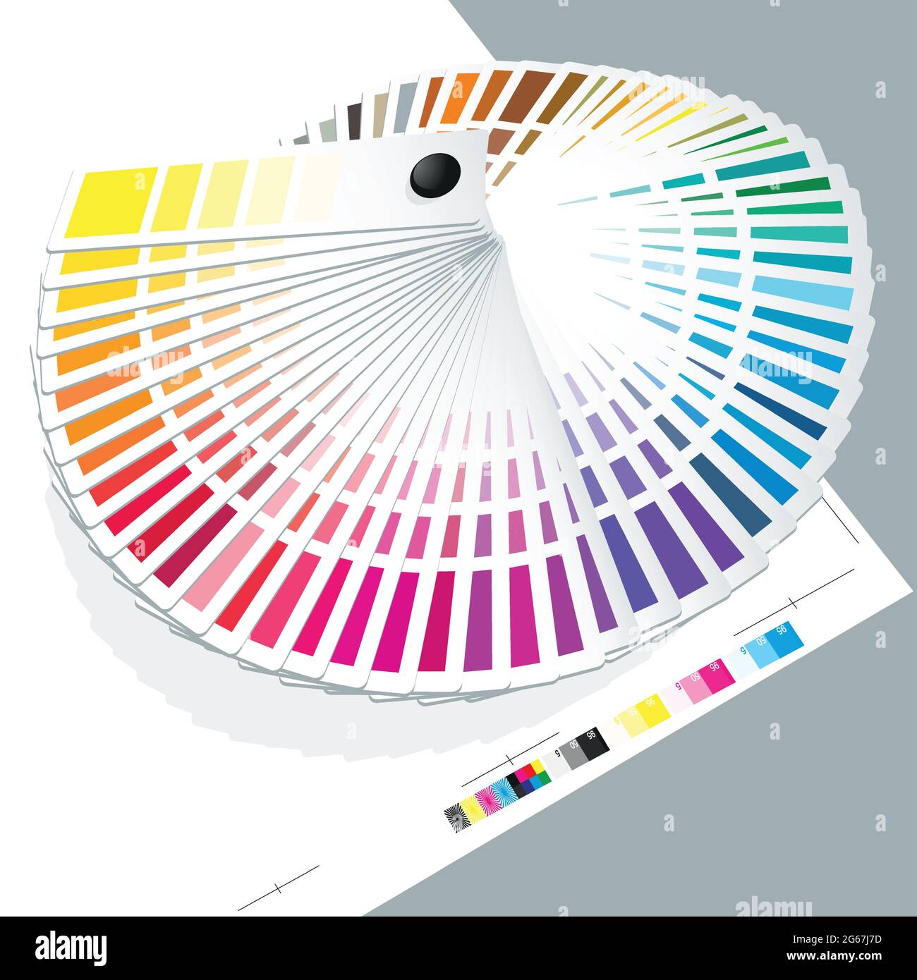 Tavolozza dei colori guida Illustrazione Vettoriale