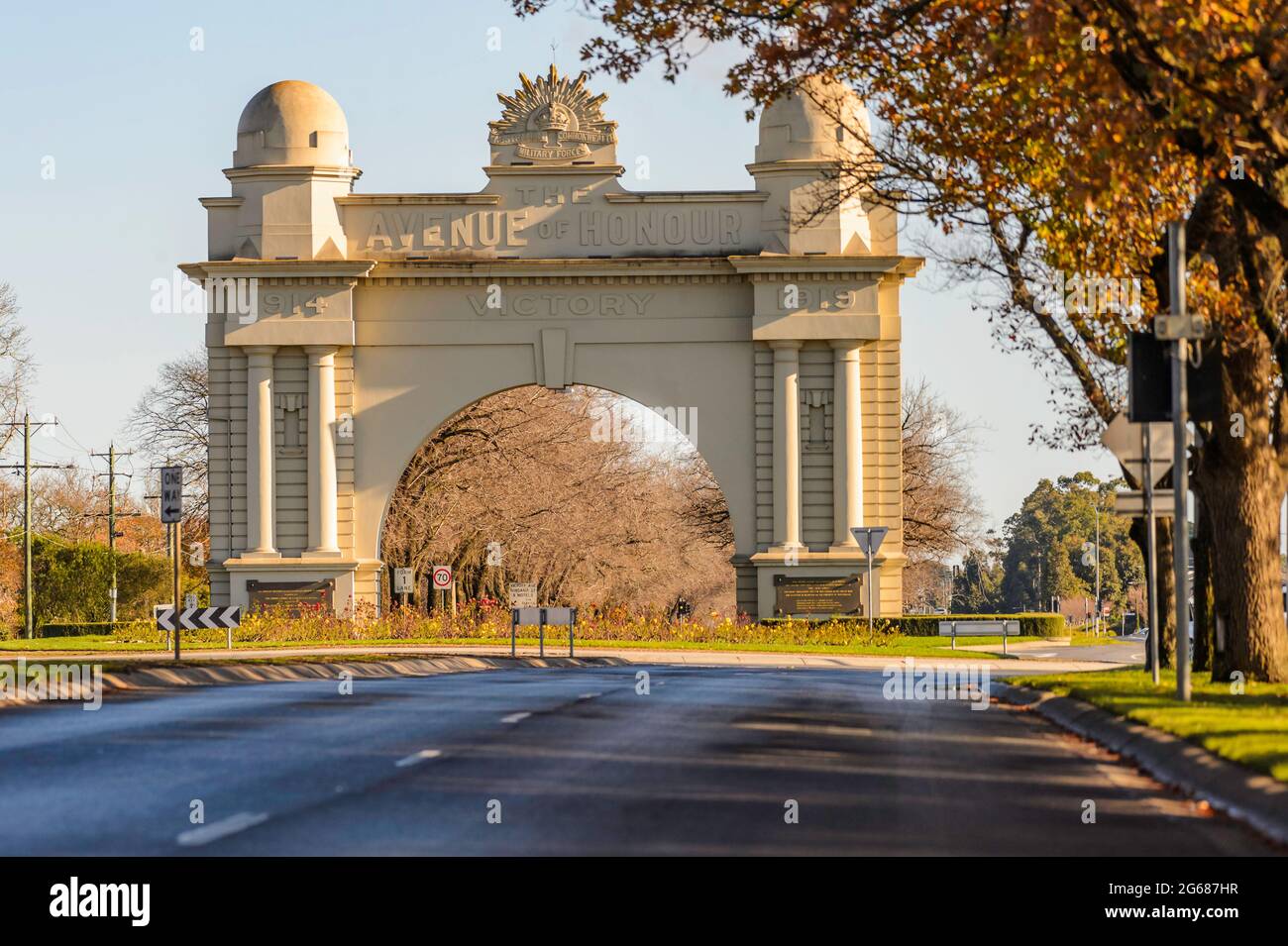 Arch of Victory, Ballarat, Victoria, Australia Foto Stock