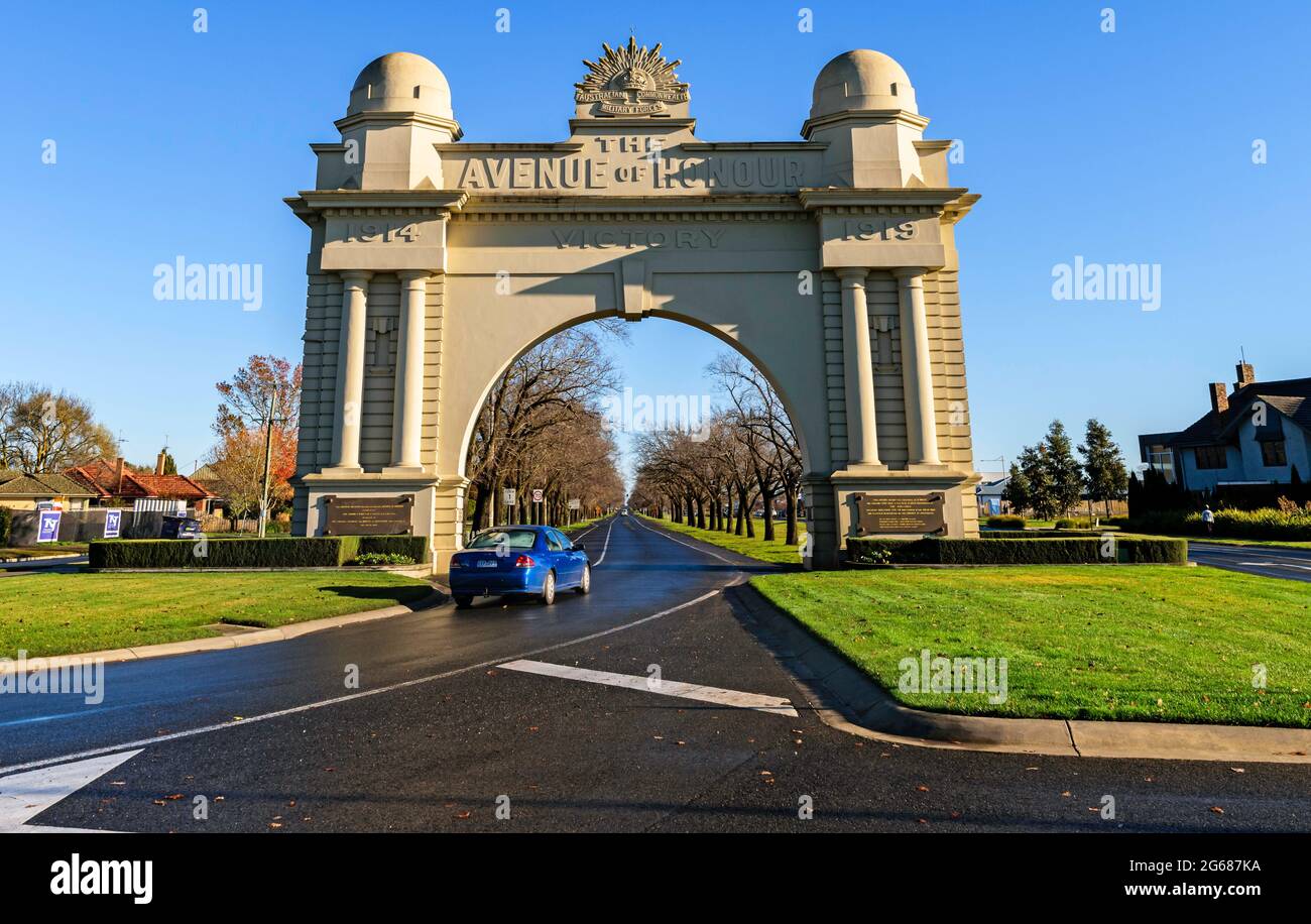 Arch of Victory, Ballarat, Victoria, Australia Foto Stock