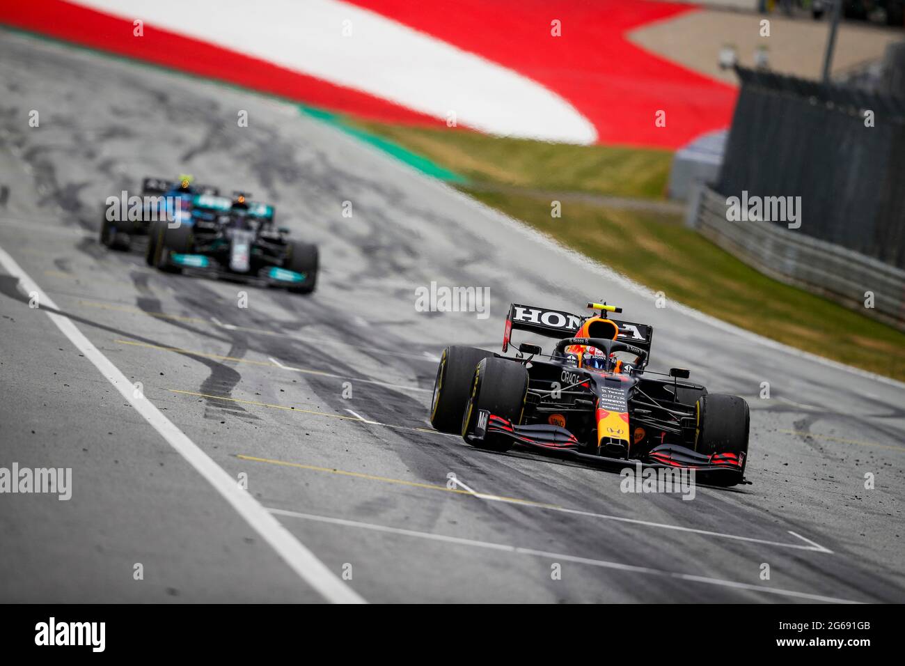 11 Sergio Perez (MEX, Red Bull Racing), Gran Premio d'Austria di F1 al Red Bull Ring il 2 luglio 2021 a Spielberg, Austria. (Foto di HOCH ZWEI) Foto Stock