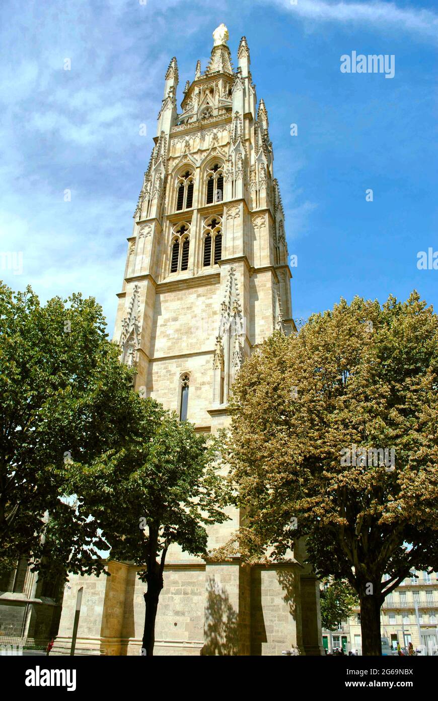 La Cattedrale di Bordeaux a nord di façade in Francia Foto Stock
