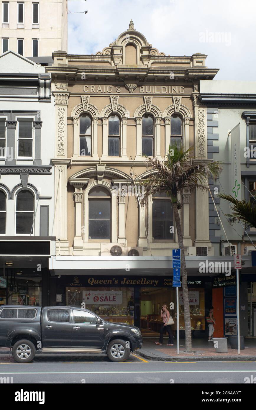 Craigs Building Heritage Building Queen Street Auckland Aotearoa Nuova Zelanda Foto Stock