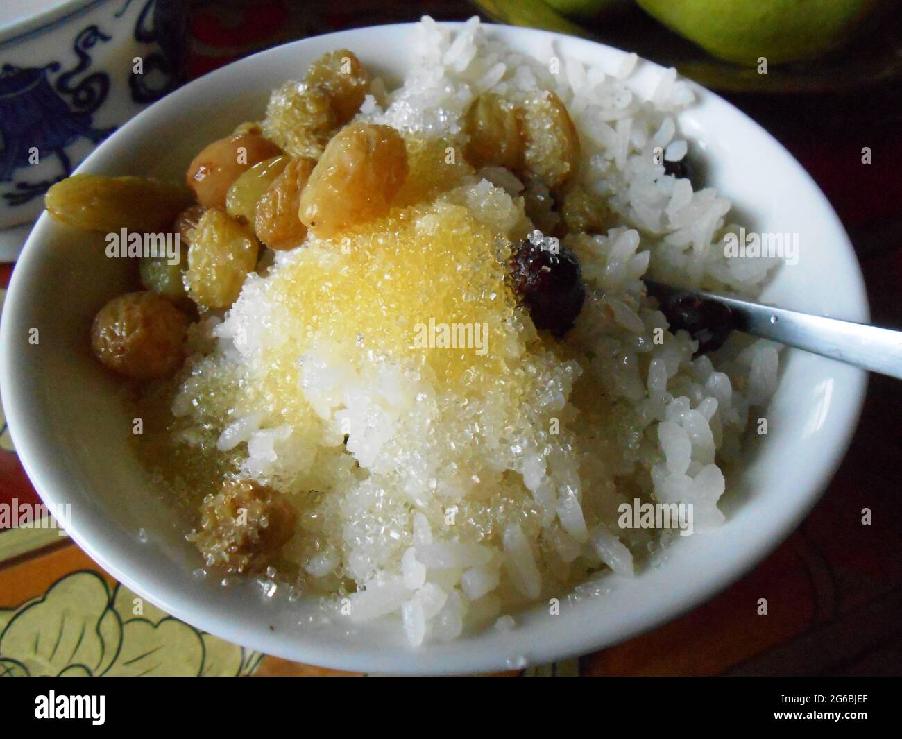 Porridge di riso tibetano Foto Stock