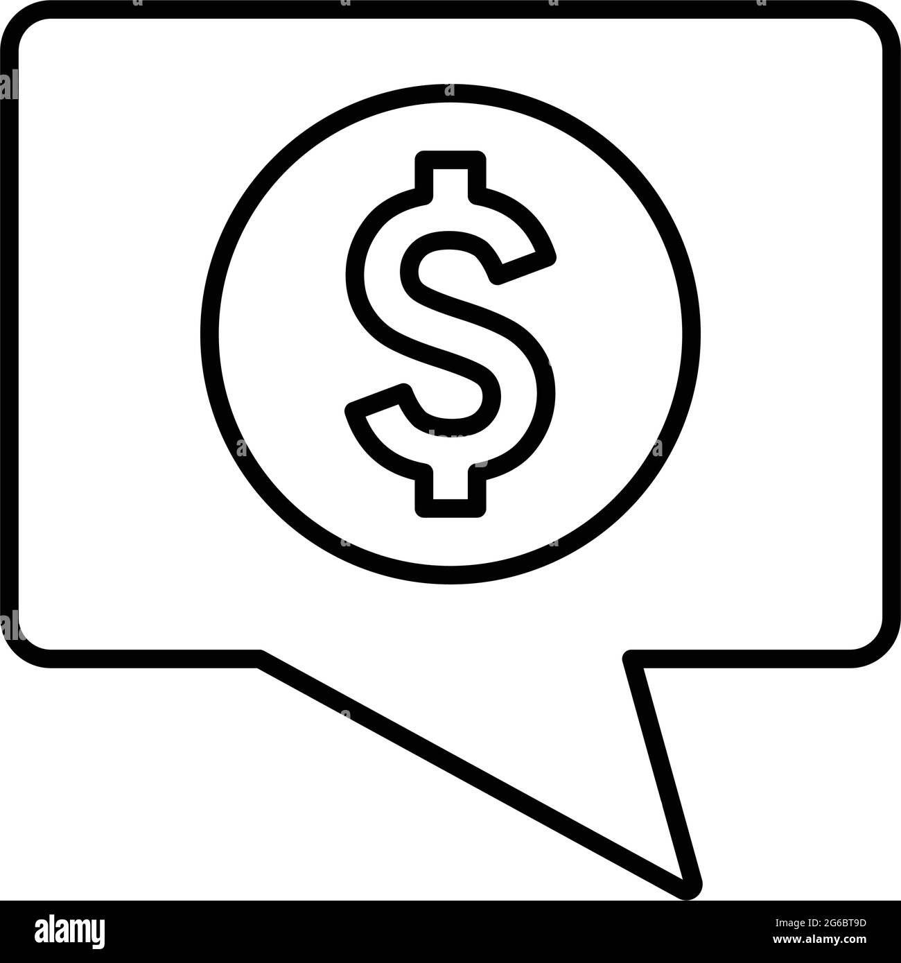 Commento, forum, sms icona è isolato su sfondo bianco. Da utilizzare per la grafica e il web design o per scopi commerciali. File EPS vettoriale. Illustrazione Vettoriale