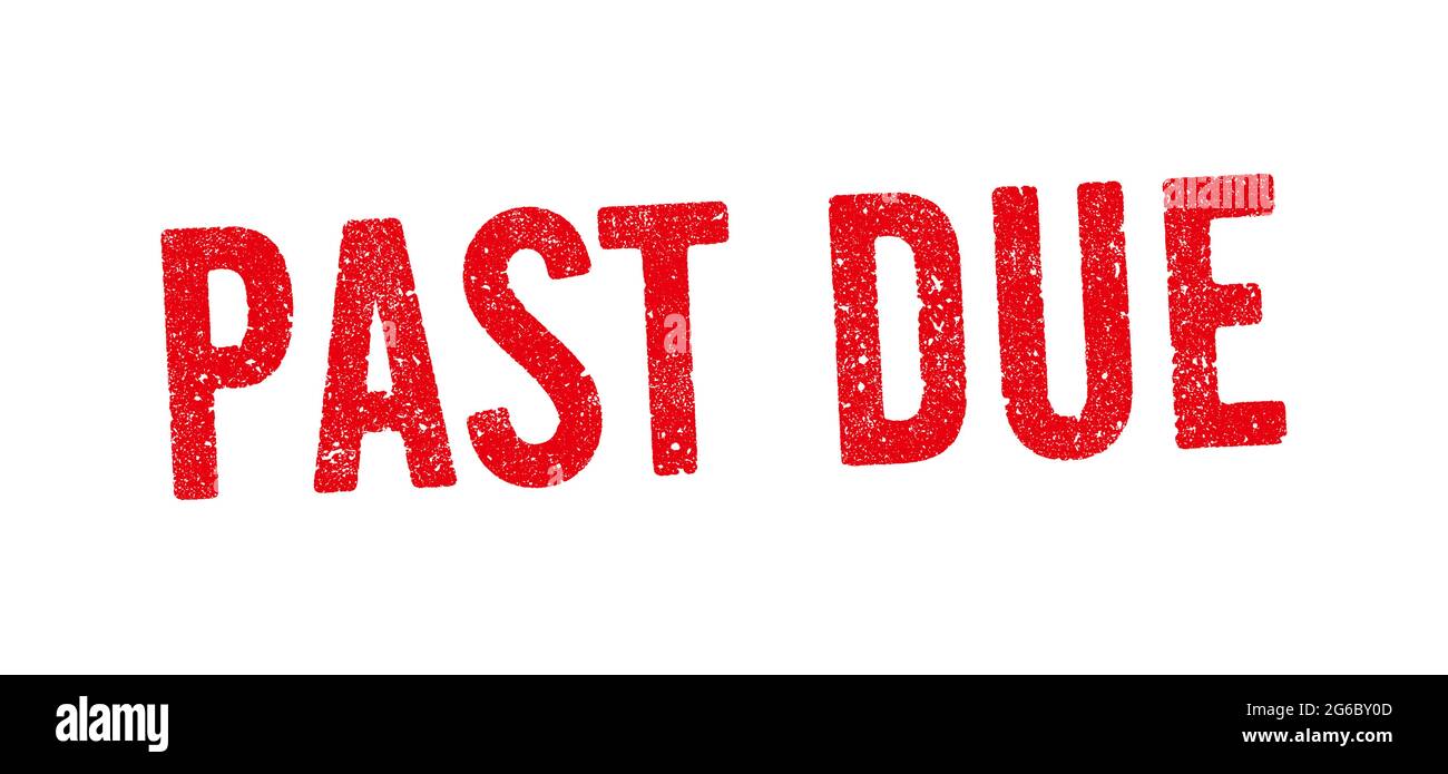 Immagine vettoriale della parola passata in inchiostro rosso Illustrazione Vettoriale