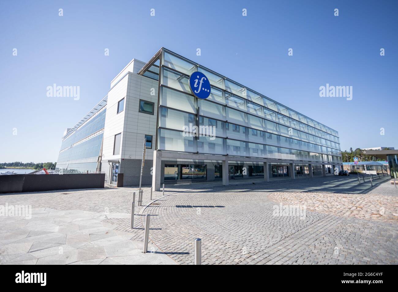 SE ufficio della compagnia di assicurazione a Keilaniemi. Foto Stock