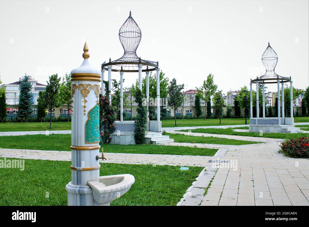 autentica fontana ottomana di strada Foto Stock