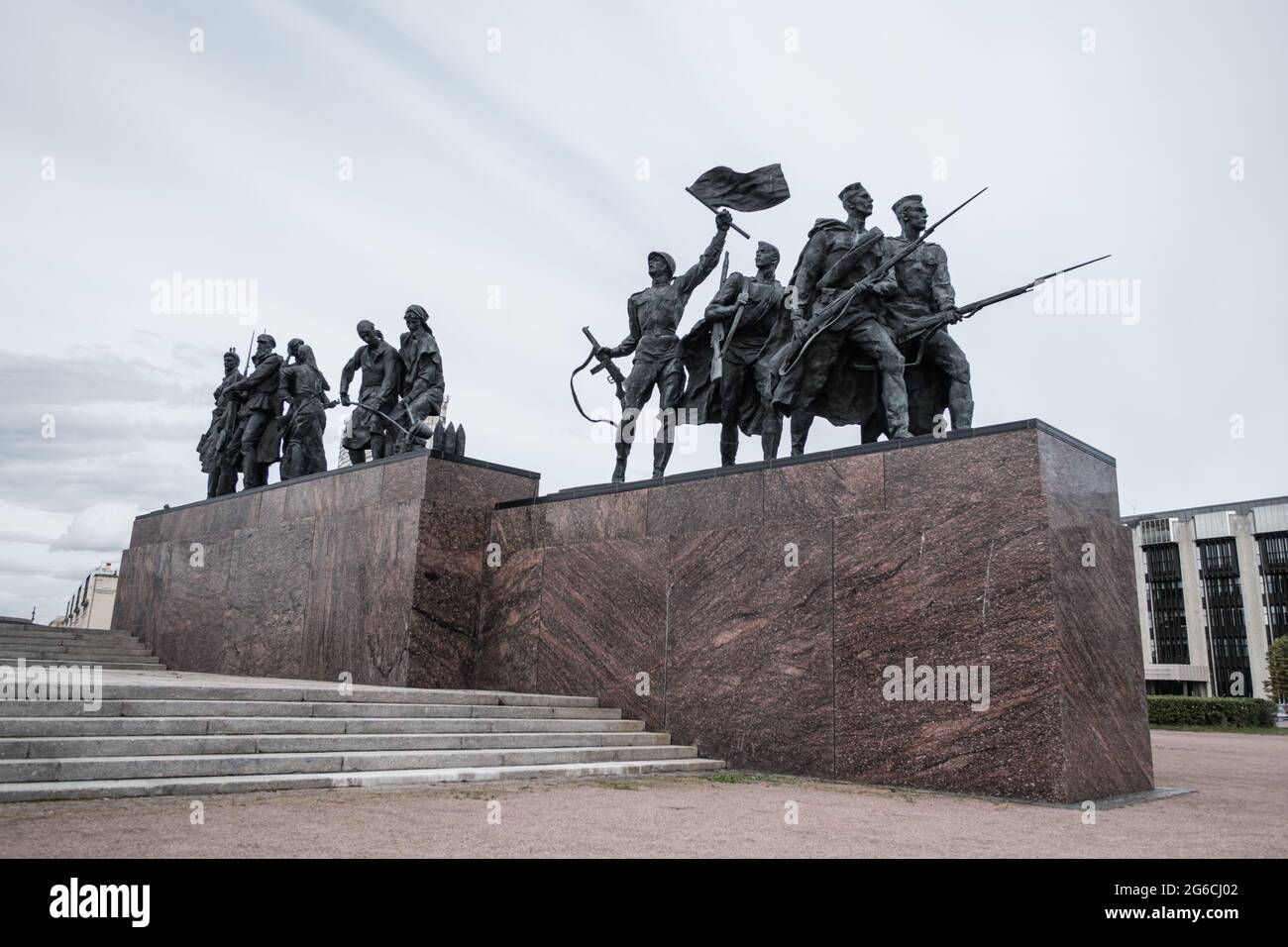 Gruppi scultorei del Memorial sull'ala est, 9 maggio 1975. Foto Stock