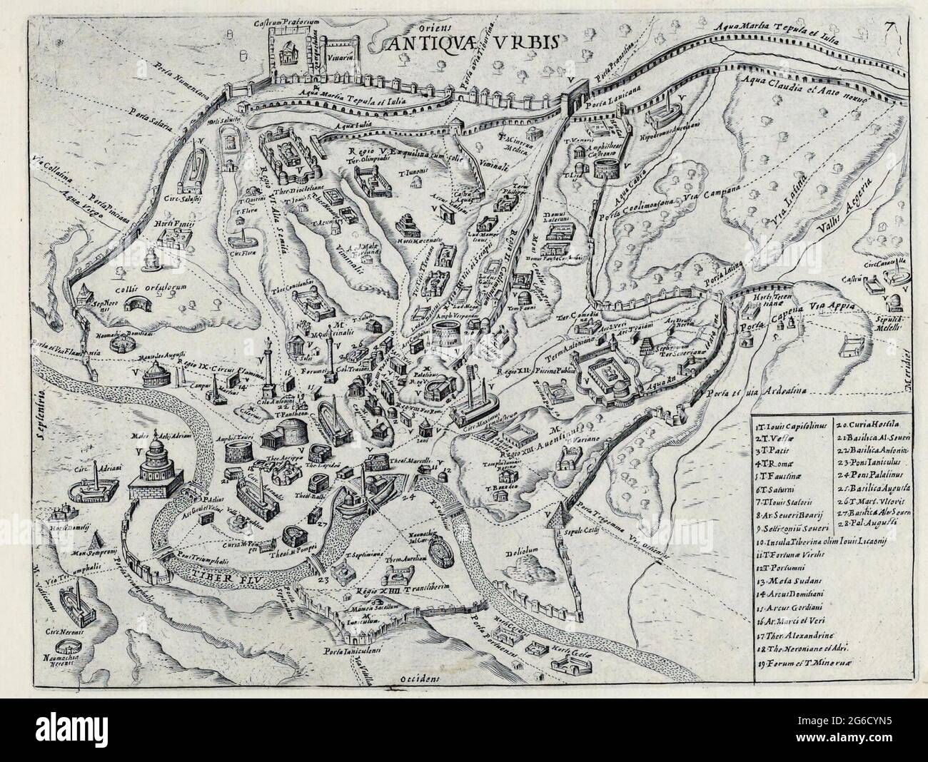 Mappa di roma antica immagini e fotografie stock ad alta risoluzione - Alamy