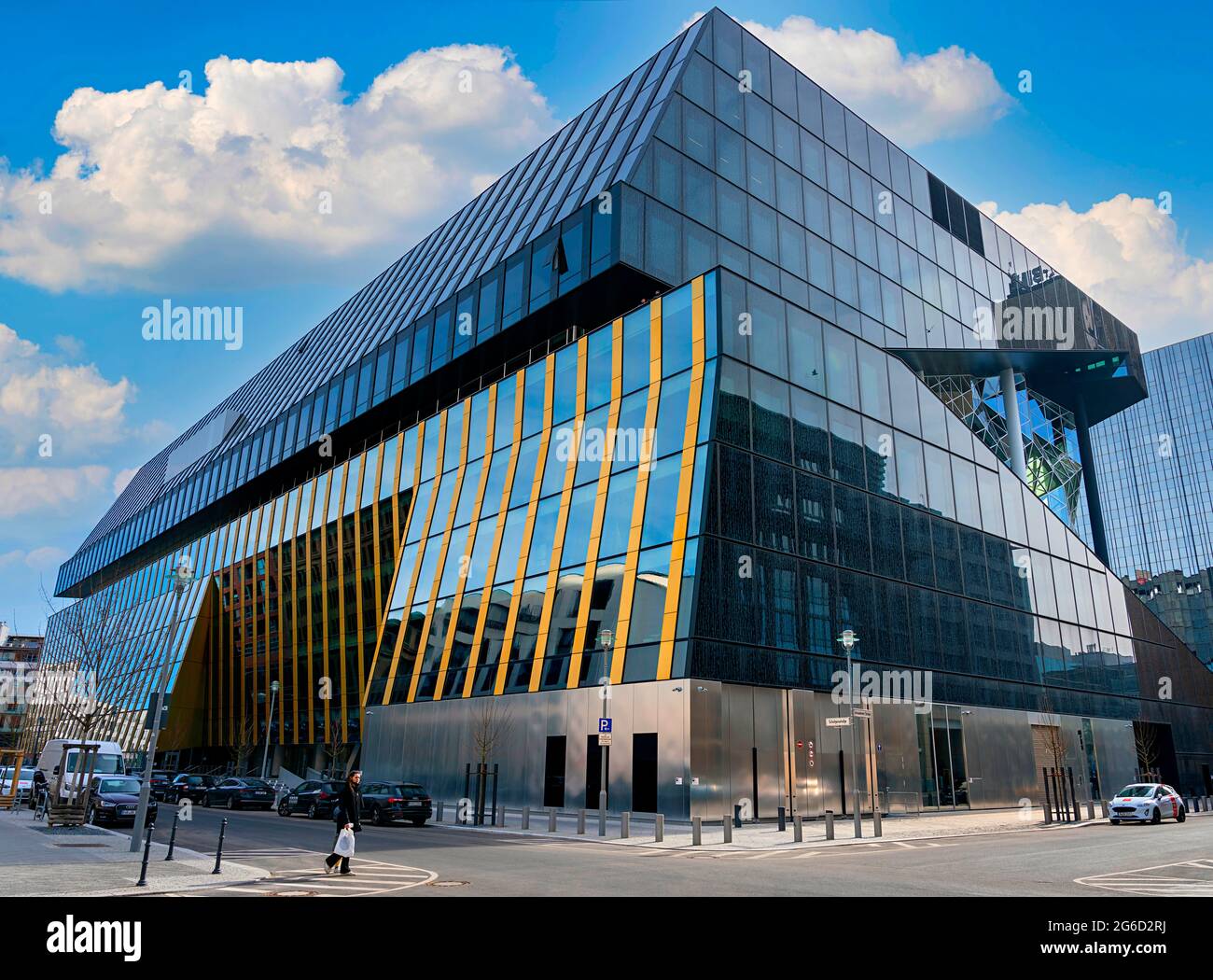 The New Axel Springer Publishing House on Zimmerstrasse a Berlino Foto Stock