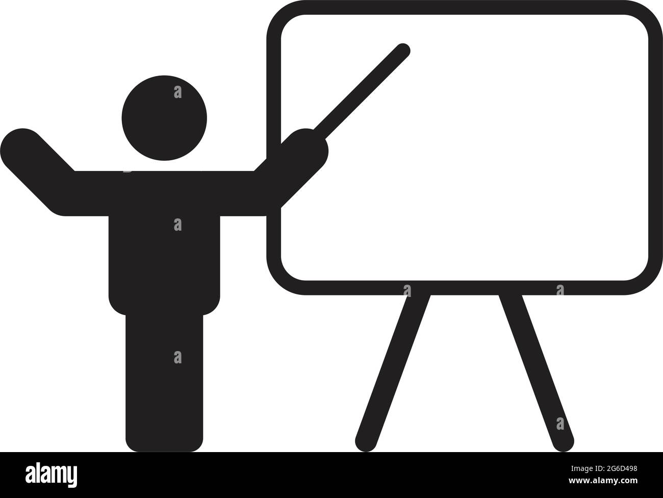 Icona di formazione insegnante maschile vettore persona con il simbolo  della lavagna bianca in un grafico a colori piatto illustrazione Immagine e  Vettoriale - Alamy