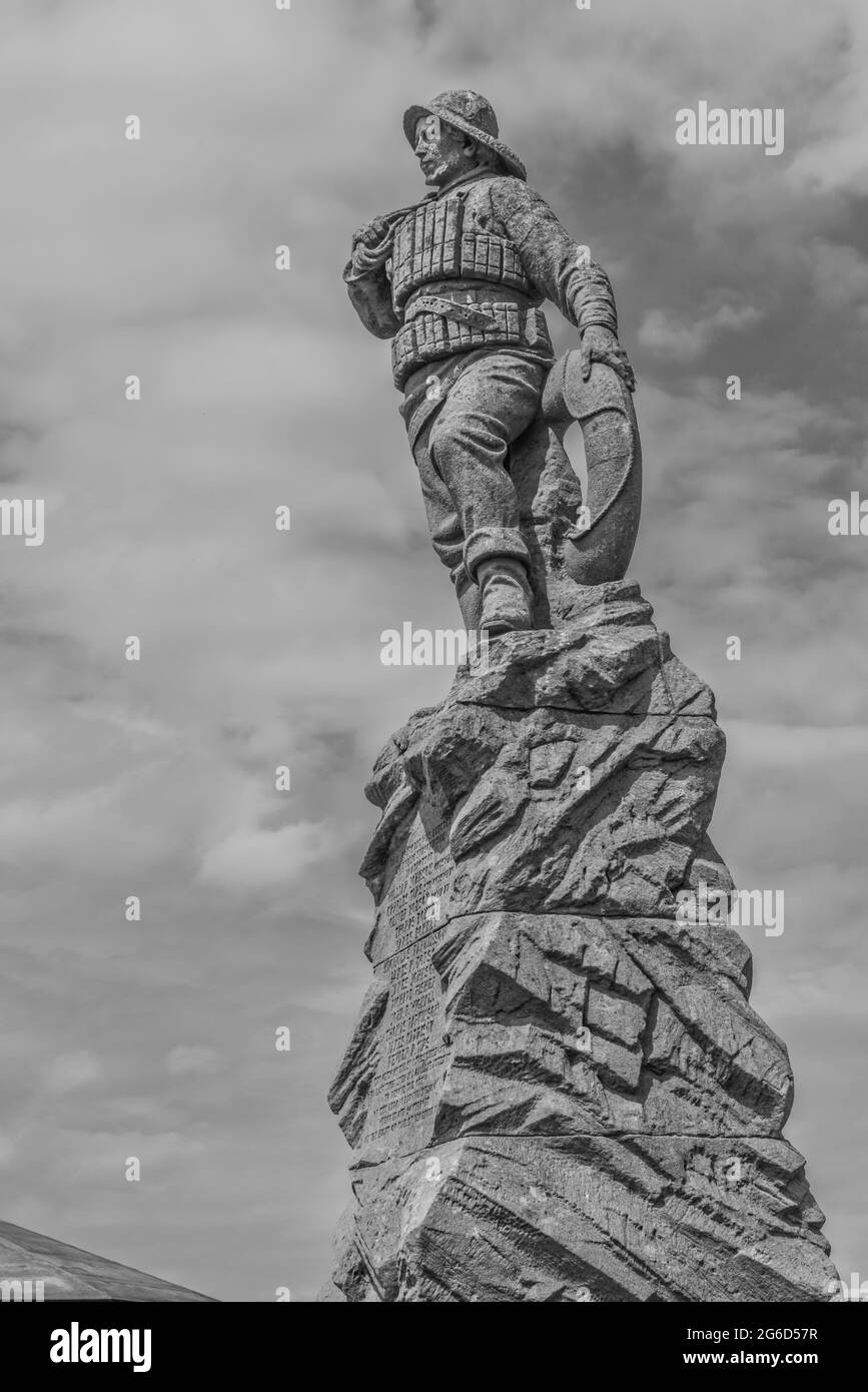 L'immagine è del memoriale di un equipaggio di 27 imbarcazioni di salvataggio che ha perso la vita nel 1886 mentre cercava di salvare una nave tedesca bloccata durante una tempesta Foto Stock