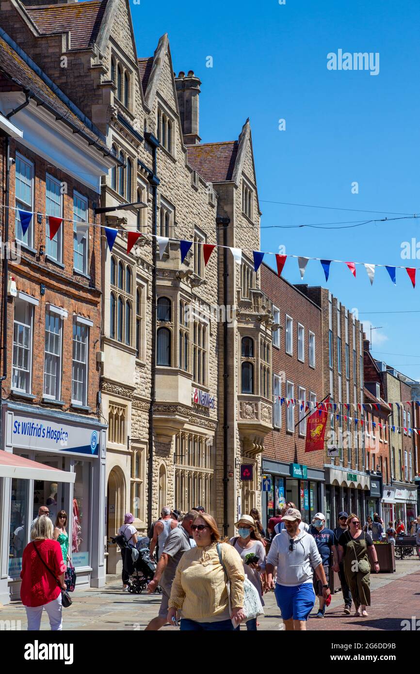 Centro storico di Chichester, West Sussex Foto Stock