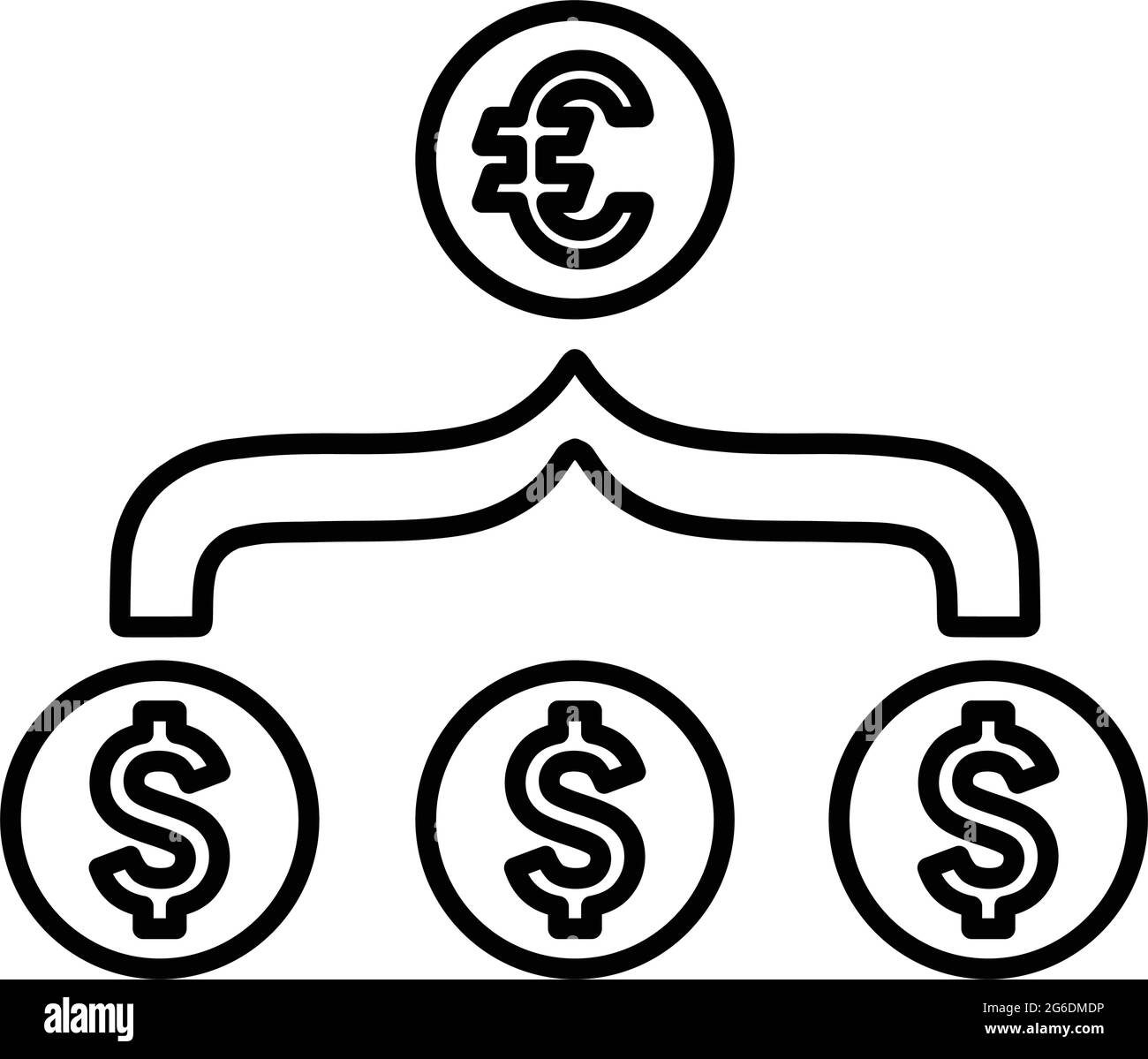 Aggregatore, icona conversione valuta - da utilizzare per scopi commerciali, supporti di stampa, Web o qualsiasi tipo di progetto. File EPS vettoriale. Illustrazione Vettoriale