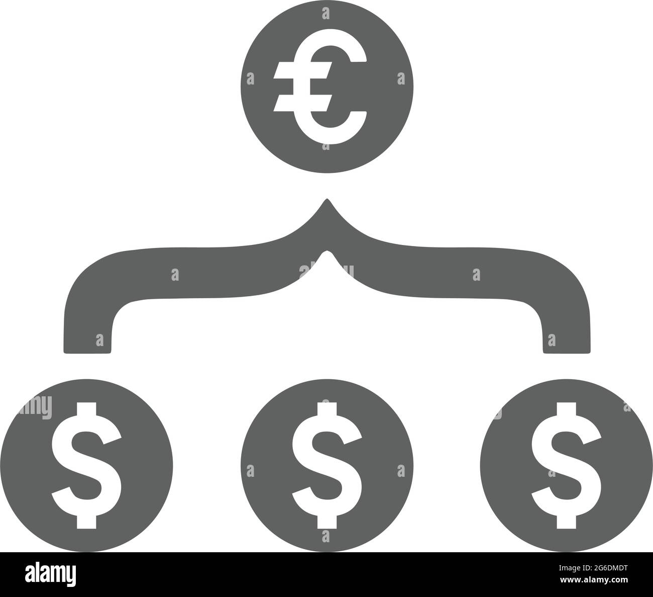 Aggregatore, icona conversione valuta - da utilizzare per scopi commerciali, supporti di stampa, Web o qualsiasi tipo di progetto. File EPS vettoriale. Illustrazione Vettoriale