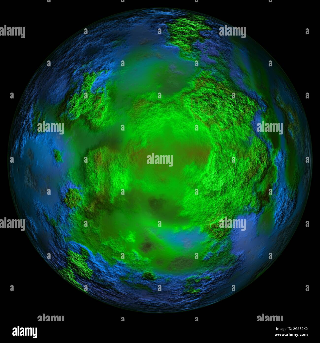 Immagine digitale ad alta risoluzione del pianeta Urano Foto Stock