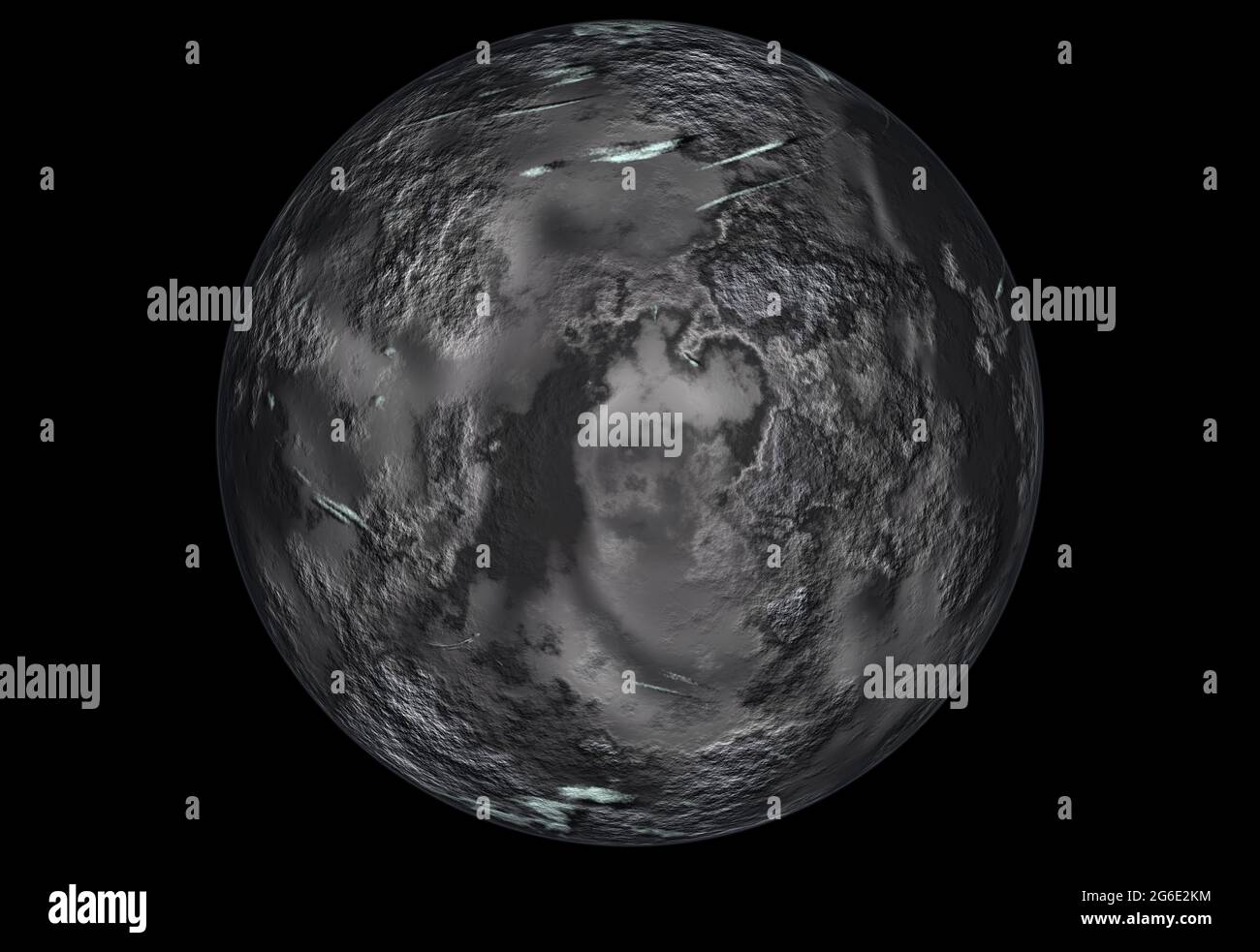 Immagine digitale ad alta risoluzione del pianeta Mercurio Foto Stock