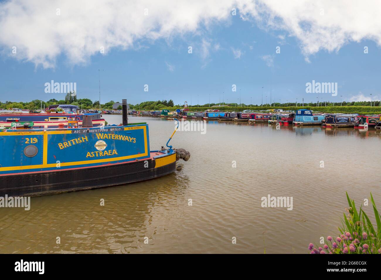 Droitwich Spa Marina, Droitwich, Worcestershire, Inghilterra. Foto Stock