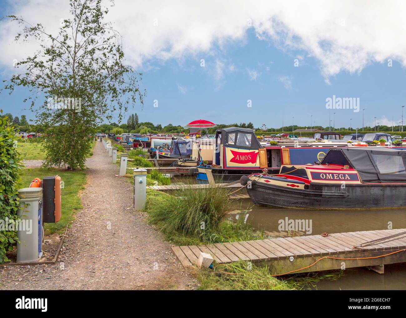 Droitwich Spa Marina, Droitwich, Worcestershire, Inghilterra. Foto Stock