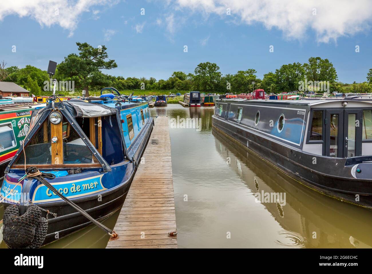 Droitwich Spa Marina, Droitwich, Worcestershire, Inghilterra. Foto Stock