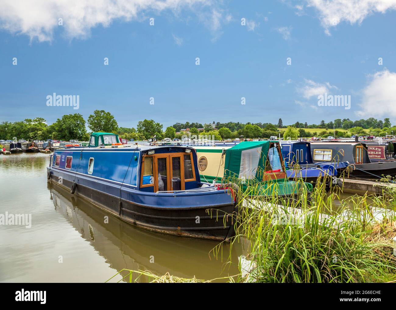 Droitwich Spa Marina, Droitwich, Worcestershire, Inghilterra. Foto Stock