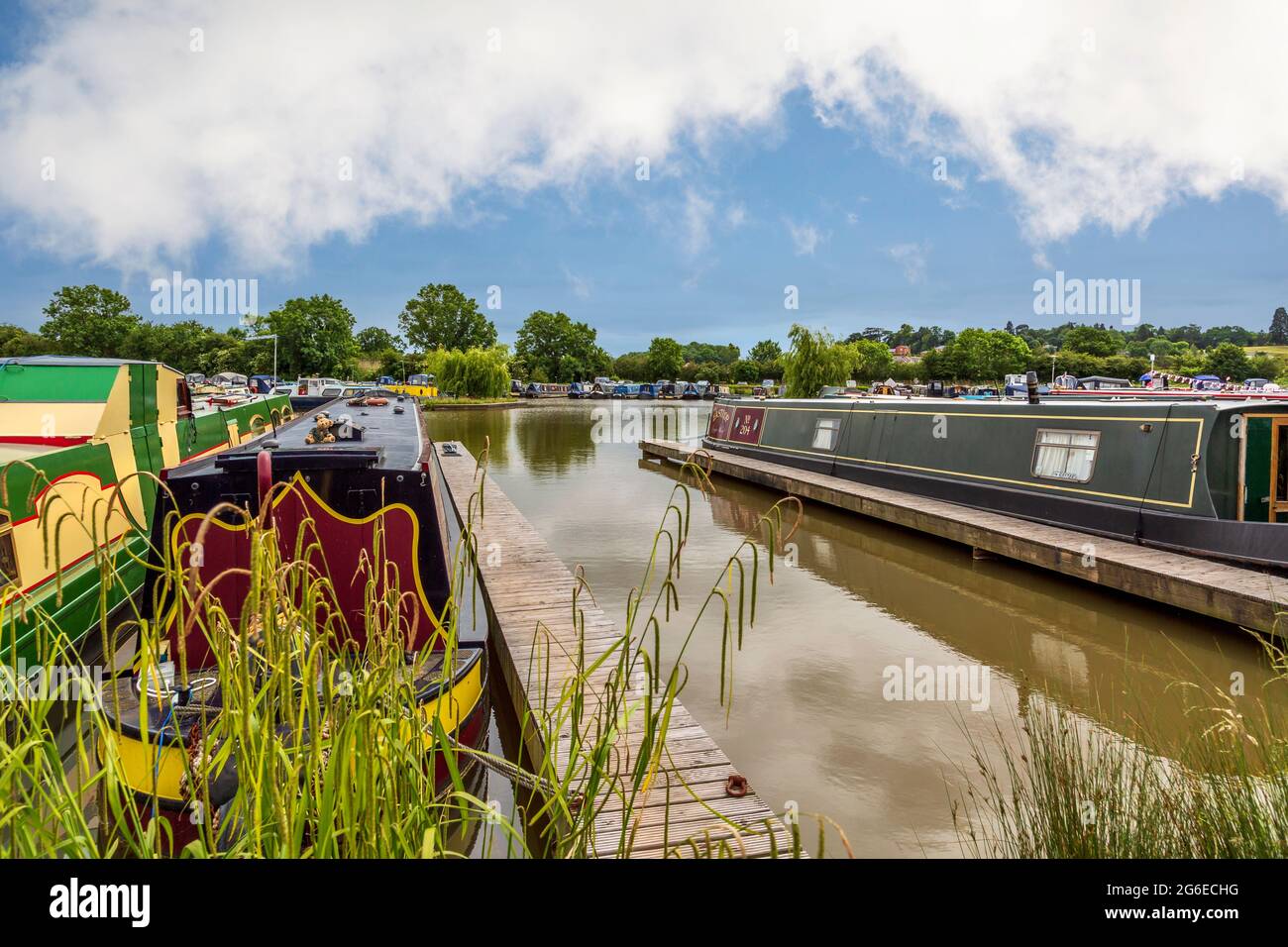 Droitwich Spa Marina, Droitwich, Worcestershire, Inghilterra. Foto Stock
