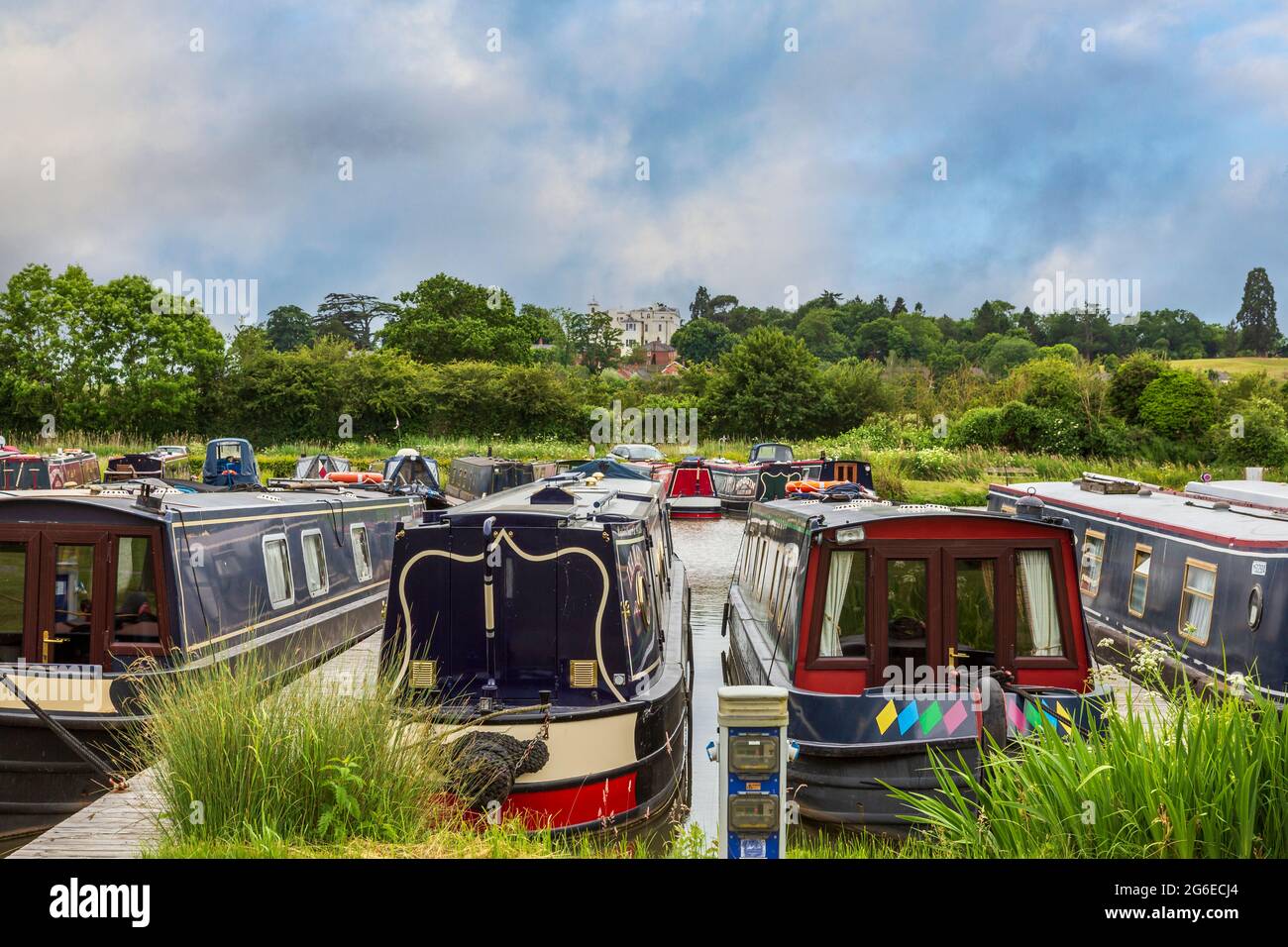 Droitwich Spa Marina, Droitwich, Worcestershire, Inghilterra. Foto Stock