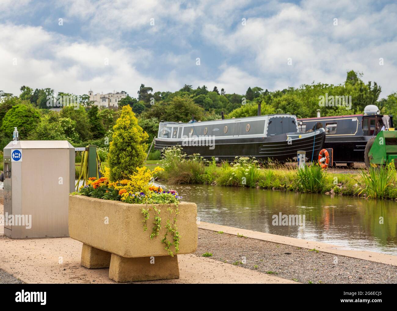 Droitwich Spa Marina, Droitwich, Worcestershire, Inghilterra. Foto Stock