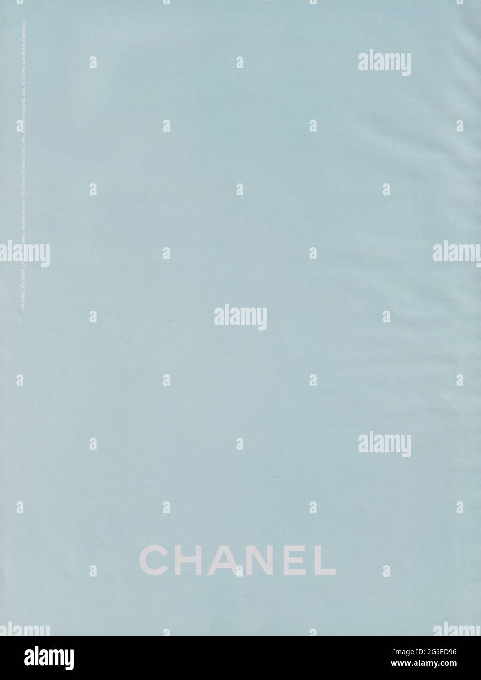 Poster pubblicitari CHANEL con Lily-Rose Depp in rivista cartacea dal 2015, pubblicità, pubblicità creativa CHANEL pubblicità dal 2010 Foto Stock