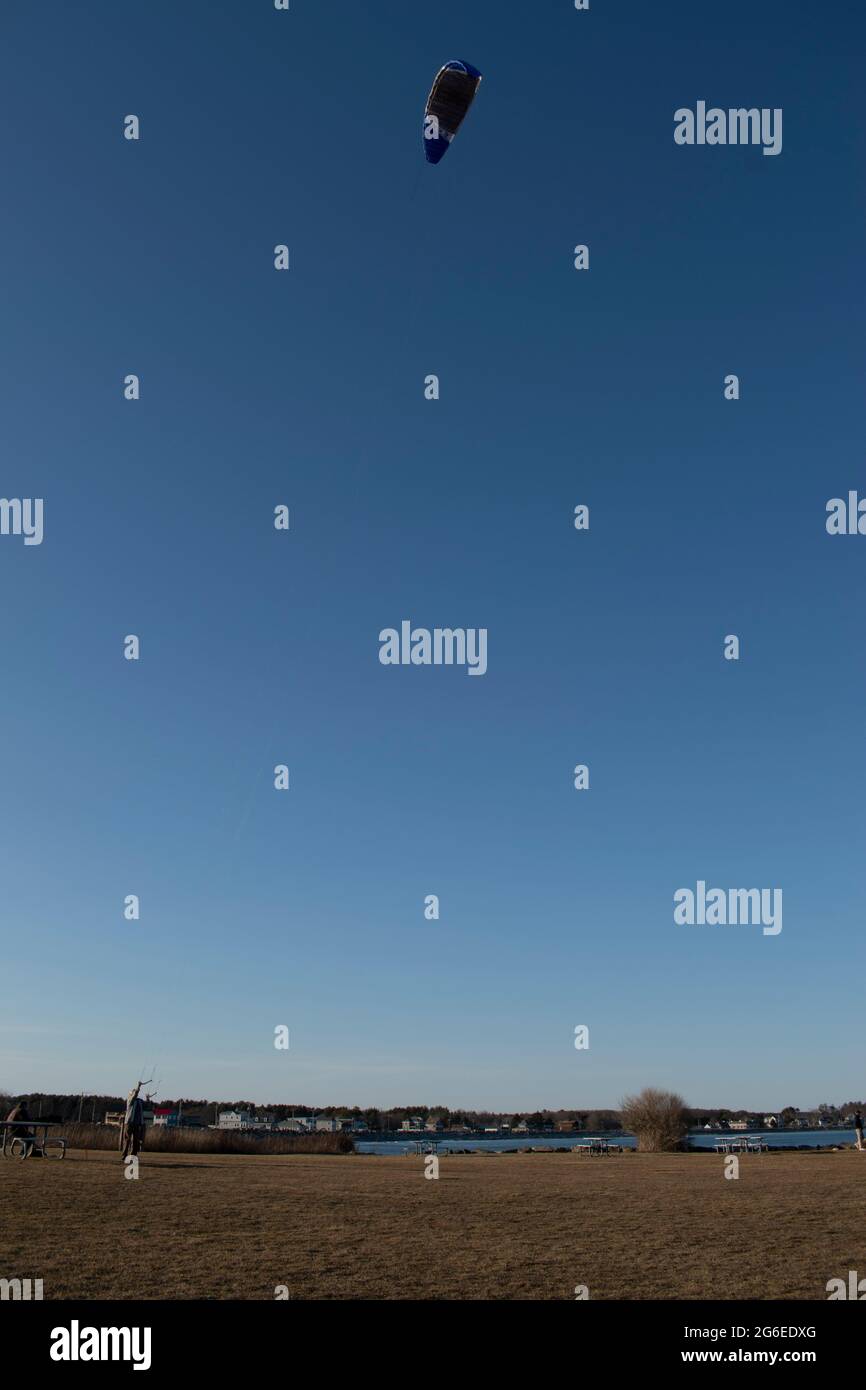 Rye Harbor Kite Flying Foto Stock