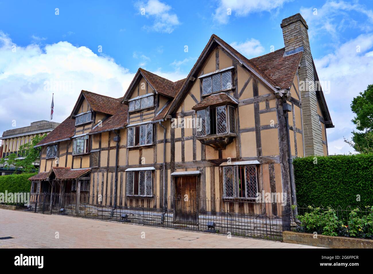 Luogo di nascita di Shakespeare, Stratford-upon-Avon nel Warwickshire, Inghilterra Foto Stock