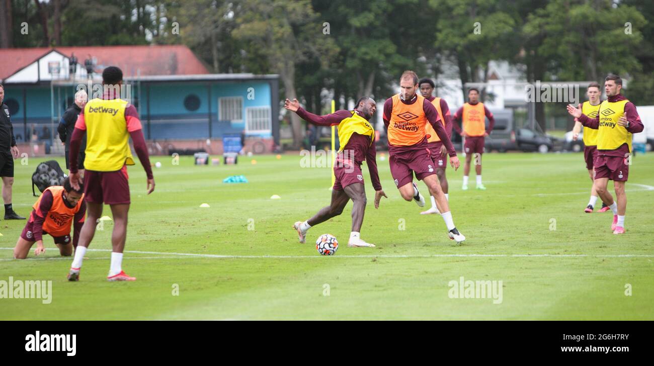 St Andrews, Fife, Scozia, Regno Unito. 6 luglio 2021. West Ham, formazione pre-stagione a St Andrews Scozia Martedì 6 luglio 20121 Credit: Derek Allan/Alamy Live News Foto Stock