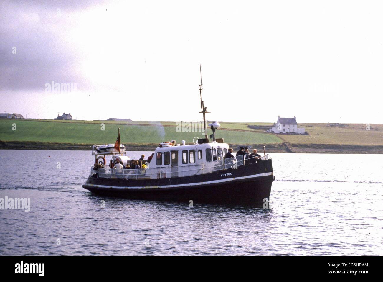 Il Clytus che fu il traghetto Shapinsay nel 1984 Foto Stock