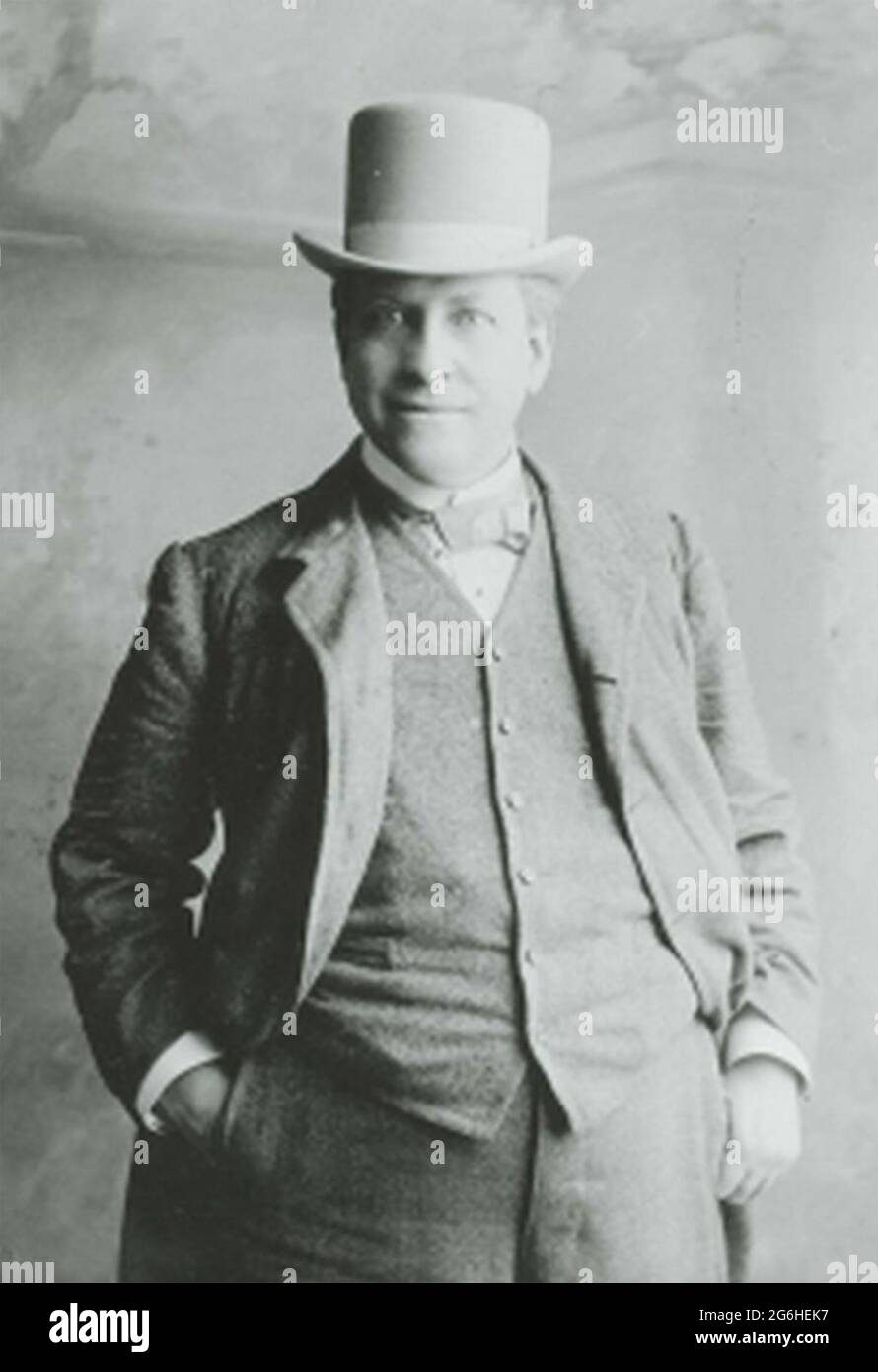 WILLIAM LEVER, 1° Visconte Leverhulme (1851-1925) industriale inglese e co-fondatore dei produttori di sapone Lever Brothers Foto Stock